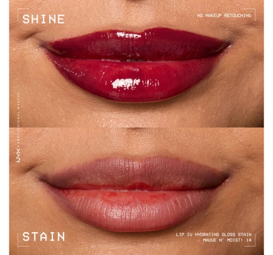 NYX Professional Makeup Lip IV Hydrating Gloss Serum зволожуючий блиск для губ 14 Mauve N' Moist! 5мл