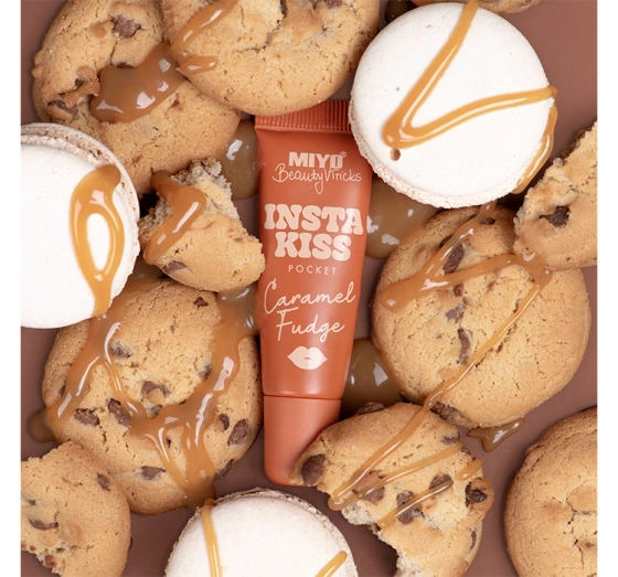 Miyo x Beautyvtricks Insta Kiss pocket бальзам для губ Caramel Fudge 12 мл