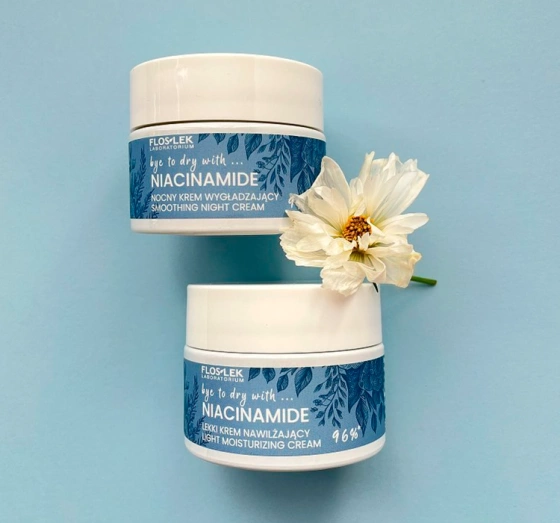 FLOS-LEK NIACINAMIDE ЛЕГКИЙ ДНЕВНОЙ И НОЧНОЙ КРЕМ ДЛЯ ЛИЦА 50 МЛ
