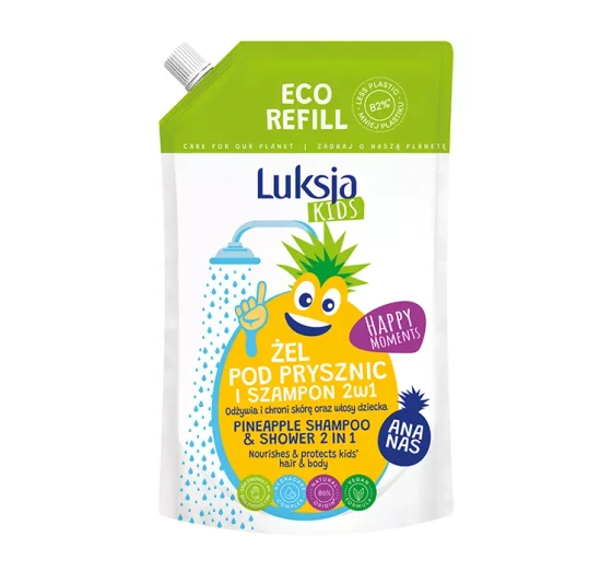LUKSJA KIDS КРЕМОВИЙ ГЕЛЬ ДЛЯ ДУШУ ДЛЯ ДІТЕЙ 2 В 1 750МЛ