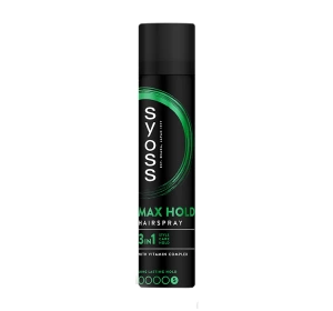 SYOSS MAX HOLD ФІКСУЮЧИЙ ЛАК ДЛЯ ВОЛОССЯ 300МЛ