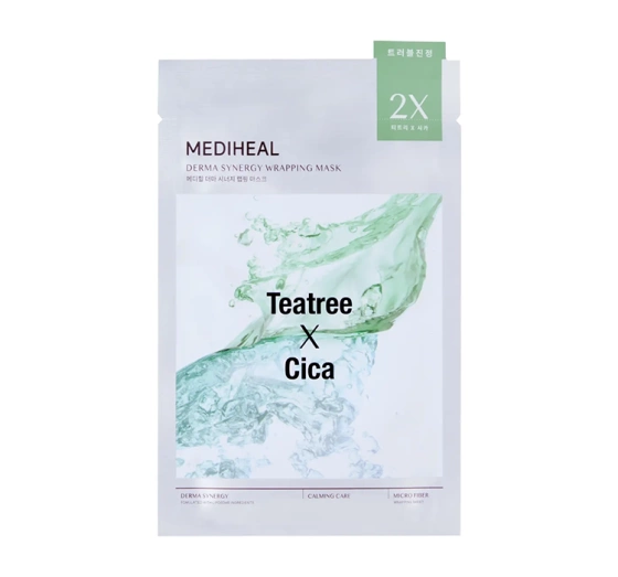 Mediheal Derma Synergy Teatree x Cica успокаивающая тканевая маска 25 мл