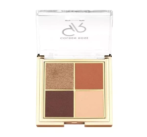 GOLDEN ROSE QUATTRO ПАЛИТРА ТЕНЕЙ ДЛЯ ВЕК 04 COFFEE DREAM 4x2,2Г