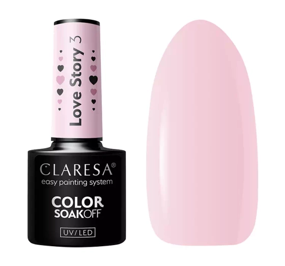CLARESA SOAK OFF ГЕЛЬ-ЛАК LOVE STORY 3 5Г