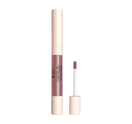 AA CIAO Bella Vinyl Lip Combo олівець і блиск для губ 2в1 03 Rose Truffle Mix 0,85 г + 4 г