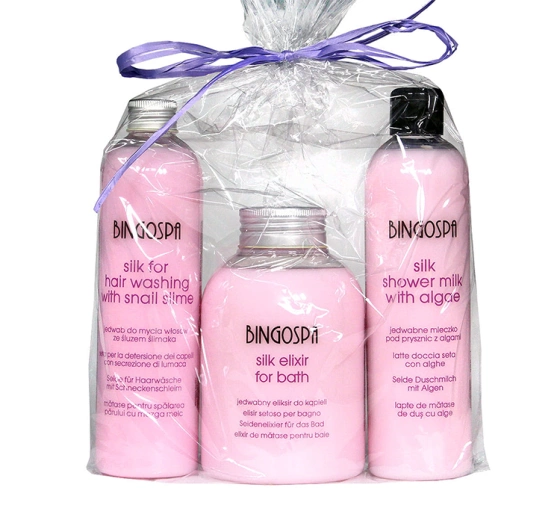 BINGOSPA НАБІР ДЛЯ КУПАННЯ З ШОВКОМ ТІЛО ВОЛОССЯ 