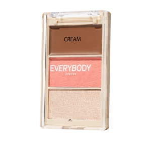 Everybody London Trio Face палетка для контурування обличчя Glow Me Peachy 8,6 г