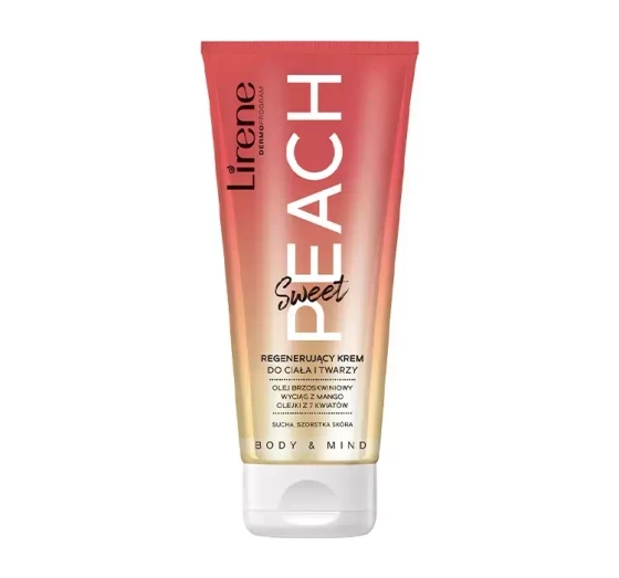 LIRENE BODY & MIND РЕГЕНЕРИРУЮЩИЙ КРЕМ ДЛЯ ТЕЛА И ЛИЦА SWEET PEACH 200МЛ