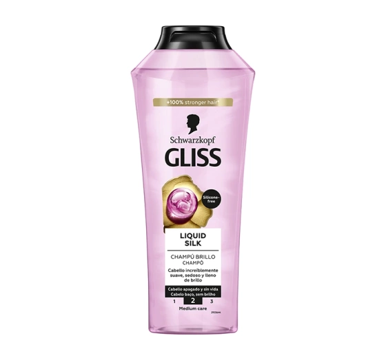 GLISS LIQUID SILK SHINE SHAMPOO ШАМПУНЬ ДЛЯ МАТОВЫХ И ЛОМКИХ ВОЛОС 400МЛ