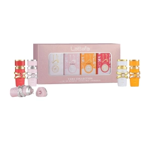 Lattafa парфюмированная вода Yara 5 мл + Yara Candy 5 мл + Yara Tous 5 мл + Yara Moi 5 мл