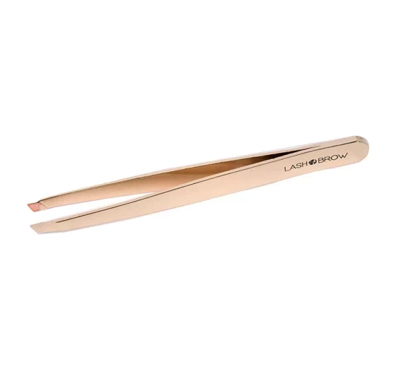 LASH BROW GOLD PREMIUM СКОШЕННЫЙ ПИНЦЕТ ДЛЯ КОРРЕКЦИИ БРОВЕЙ