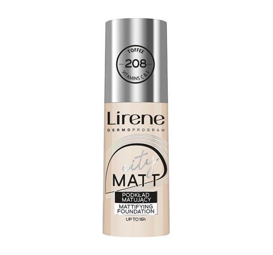 LIRENE CITY MATT МАТИРУЮЩЕ-РАЗГЛАЖИВАЮЩИЙ ФЛЮИД 208 TOFFEE 30МЛ