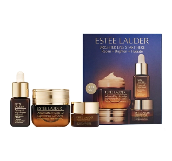 Estée Lauder Advanced Night Repair Eye Cream Skincare Set Repair + Brighten + Hydrate набор косметики крем 15 мл + миникрем 5 мл + сыворотка 7 мл