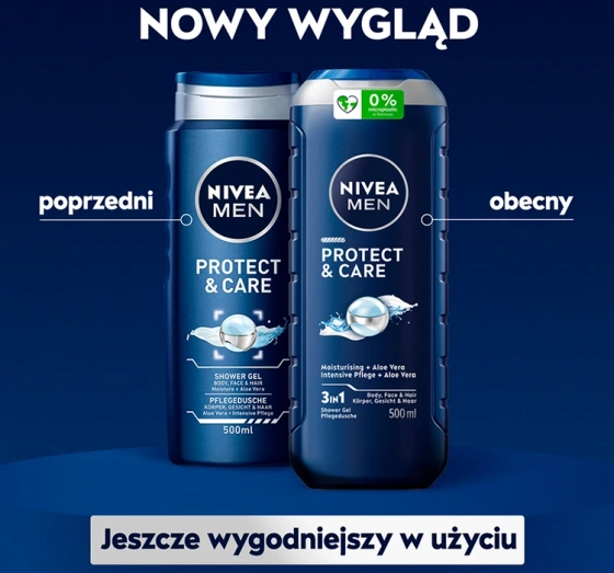 Нажмите на картинку, чтобы ее увеличить NIVEA MEN PROTECT CARE ГЕЛЬ ДЛЯ ДУША 500МЛ