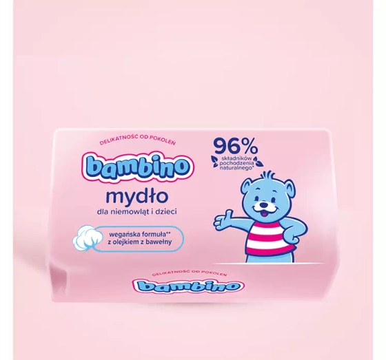 BAMBINO ДИТЯЧЕ ТВЕРДЕ МИЛО З ЛАНОЛІНОМ 90Г