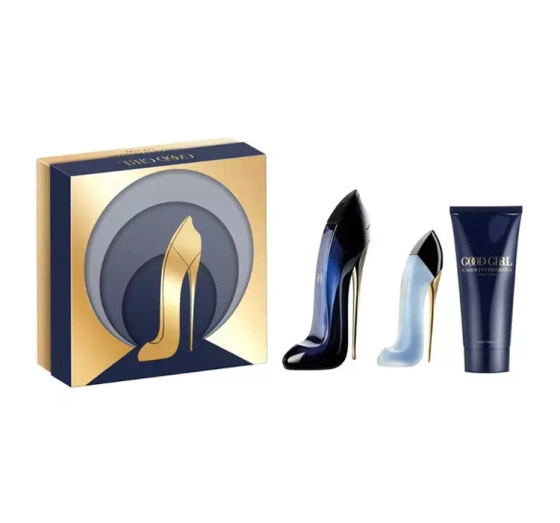 CAROLINA HERRERA GOOD GIRL ПАРФЮМИРОВАННАЯ  ВОДА 80МЛ + СПРЕЙ ДЛЯ ВОЛОС 30МЛ + БАЛЬЗАМ 100МЛ