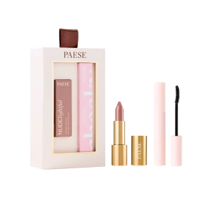 Paese Cheeky Nude Look подарочный набор для макияжа тушь для ресниц Cheeky Mascara 9 мл + помада для губ NUDElightful 400 4,5 г