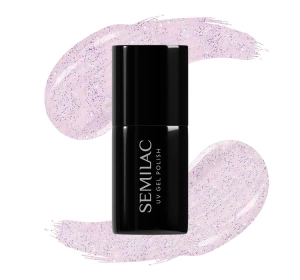 SEMILAC EXTEND 5в1 БАЗА ЛАК ТОП 806 GLITTER DELICATE PINK 7МЛ