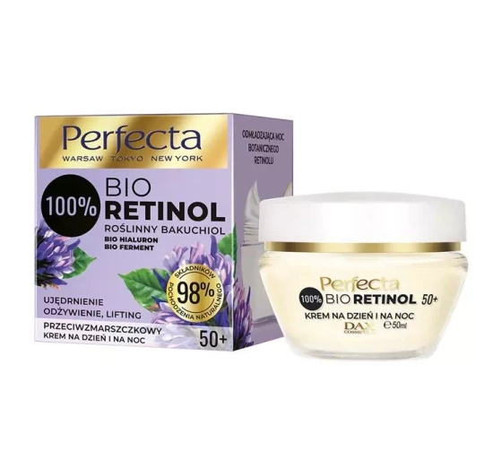 PERFECTA BIO RETINOL КРЕМ ДЛЯ ОБЛИЧЧЯ ПРОТИ ЗМОРШОК 50+ 50МЛ