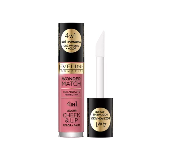 EVELINE WONDER MATCH CHEEK & LIP РУМЯНА ДЛЯ ЩЕК И ЖИДКАЯ ПОМАДА 04 4,5МЛ