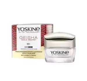 YOSKINE GEISHA GOLD SECRET ЗМІЦНЕННЯ ПРОТИДІЯ ЗМОРШКАМ КРЕМ З НОРІ 65+ 50МЛ