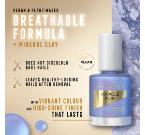 Max Factor Miracle Pure лак для ногтей 850 Bright Angelite 12мл