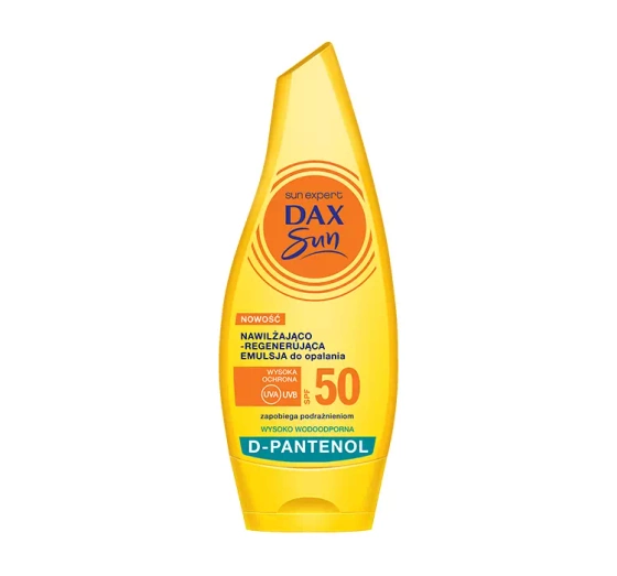 DAX SUN ЗВОЛОЖУВАЛЬНО-РЕГЕНЕРУЮЧА ЕМУЛЬСІЯ ДЛЯ ЗАСМАГИ SPF 50 175МЛ
