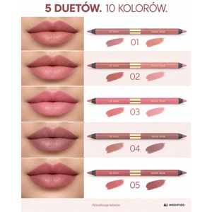 Pierre Rene Lip Duo двойной контурный карандаш для губ 02 2 × 0,5 г