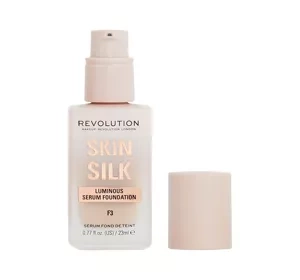 MAKEUP REVOLUTION SKIN SILK SERUM FOUNDATION ТОНАЛЬНЫЙ КРЕМ СЫРОВАТКА ДЛЯ ЛИЦА F3 23МЛ