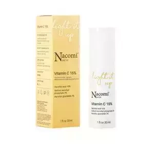 NACOMI NEXT LEVEL LIGHT IT UP ВІТАМІН C 15% СИРОВАТКА ДЛЯ ОБЛИЧЧЯ 30МЛ
