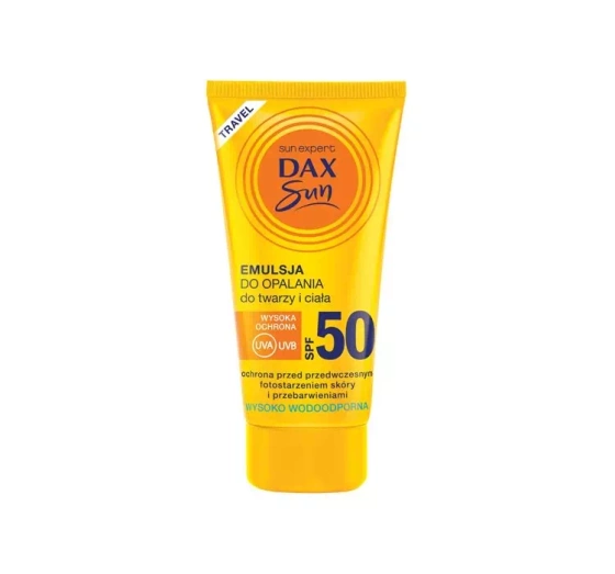 DAX SUN ЭМУЛЬСИЯ ДЛЯ ЗАГАРА ДЛЯ ЛИЦА И ТЕЛА SPF50 50МЛ