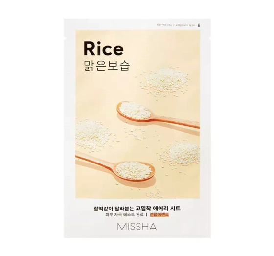MISSHA AIRY FIT SHEET MASK ОСВЕТЛЯЮЩЕ-РАЗГЛАЖИВАЮЩАЯ ТКАНЕВАЯ МАСКА РИС 19Г