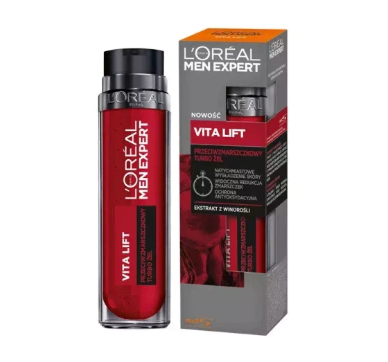 LOREAL MEN EXPERT VITA LIFT TURBO ГЕЛЬ ПРОТИ ЗМОРШОК 50МЛ