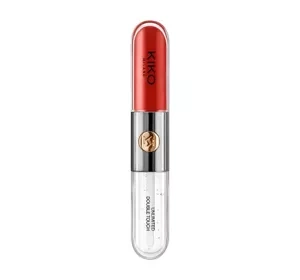 KIKO Milano Unlimited Double Touch двоетапна рідка помада 107 Cherry Red 2x3мл