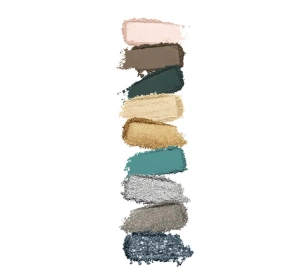 KIKO Milano Glamour Multi Finish мініпалітра тіней для повік 06 Green Vibes 2,5г