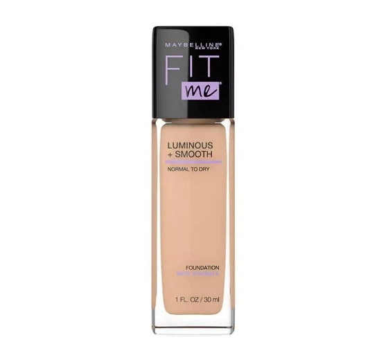 MAYBELLINE FIT ME LUMINOUS + SMOOTH ТОНАЛЬНИЙ ЗАСІБ 125 NUDE BEIGE 30МЛ