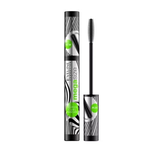 EVELINE MEGA SIZE LASHES SUPER CURL ПОДОВЖУЮЧА ТУШ ДЛЯ ВІЙ BLACK 10МЛ