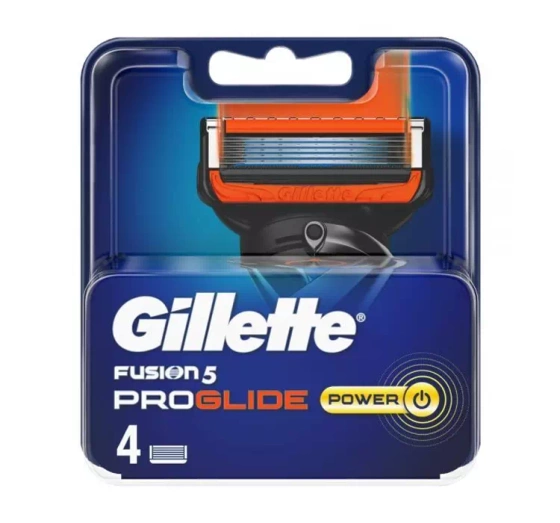GILLETTE FUSION5 PROGLIDE POWER КАРТРИДЖІ ДЛЯ БРИТВИ 4 ШТУКИ