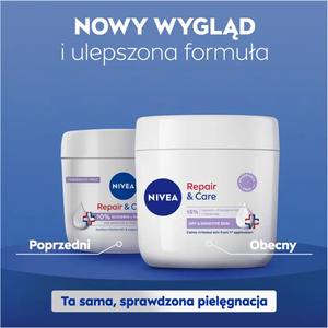 NIVEA REPAIR & CARE УВЛАЖНЯЮЩЕ-ЗАЩИТНЫЙ КРЕМ ДЛЯ ТЕЛА, ЛИЦА И РУК 400МЛ