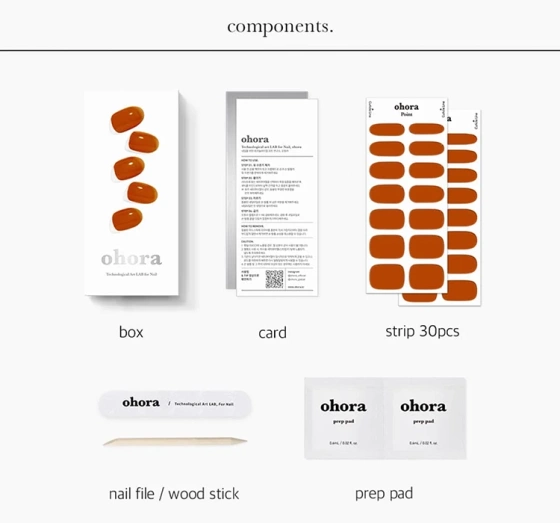 OHORA ГЕЛЕВІ НАКЛЕЙКИ ДЛЯ НІГТІВ TINT COPPER