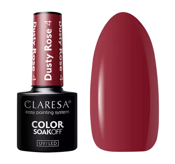 CLARESA SOAK OFF ГЕЛЬ-ЛАК DUSTY ROSE 4 5Г