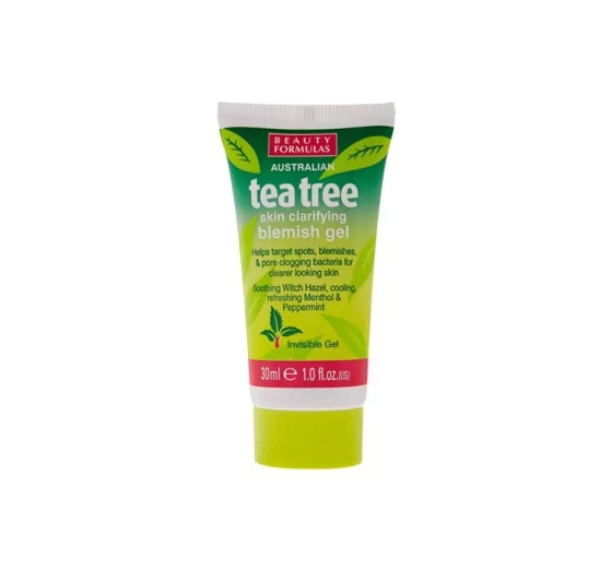 BEAUTY FORMULAS TEA TREE SKIN CLARIFYING BLEMISH GEL ТОЧКОВИЙ ПРЕПАРАТ ПРОТИ АКНЕ 30МЛ
