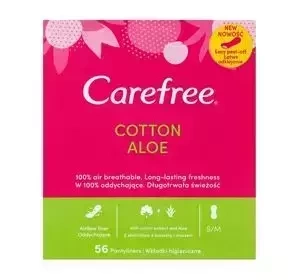 CAREFREE COTTON ALOE ГІГІЄНІЧНІ ПРОКЛАДКИ 56 ШТУК