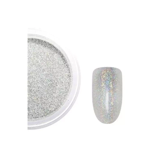 ВТИРКА HOLO GLITTER ГОЛОГРАФИЧЕСКИЙ ЭФФЕКТ СЕРЫЙ 02