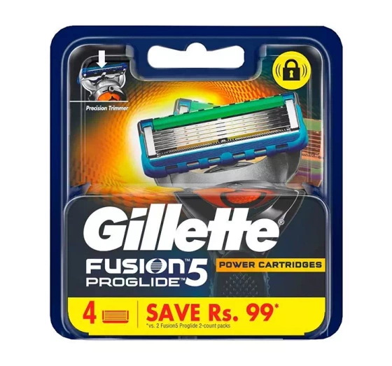 GILLETTE FUSION5 PROGLIDE КАРТРИДЖИ ДЛЯ БРИТВЫ 4 ШТУКИ