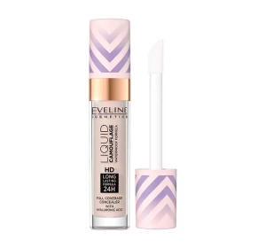 Eveline Cosmetics Liquid Camouflage криючий коректор для обличчя з гіалуроновою кислотою 02 Light Vanilla 7 мл