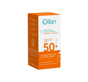 Oillan солнцезащитный roll-on SPF50+ для лица и тела для чувствительной кожи 50 мл