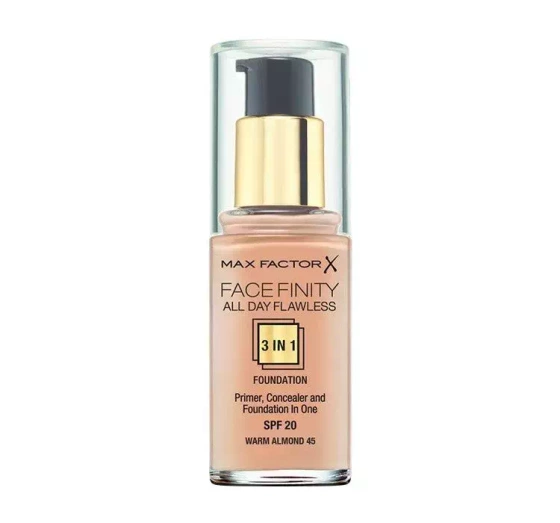 MAX FACTOR FACEFINITY ТОНАЛЬНИЙ ЗАСІБ 3В1 45 WARM ALMOND  30МЛ
