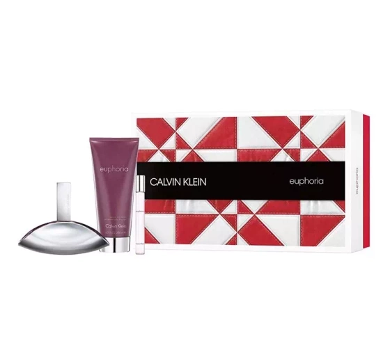 CALVIN KLEIN EUPHORIA WOMAN ПАРФУМОВАНА ВОДА-СПРЕЙ 100 МЛ + 10 МЛ+  БАЛЬЗАМ ДЛЯ ТІЛА 200 МЛ