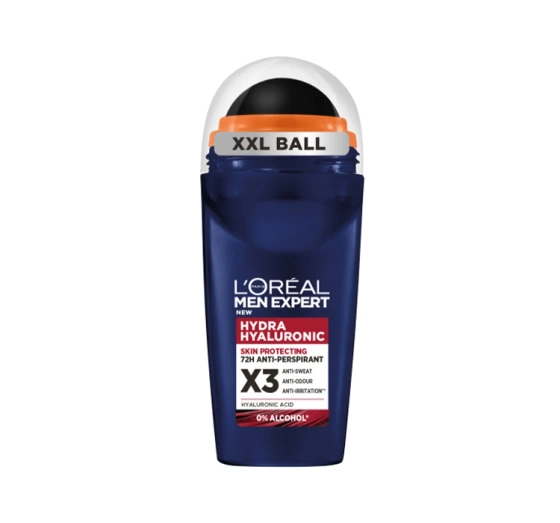 L'Oréal Paris Men Expert Hydra Hyaluronic X3 кульковий антиперспірант для чоловіків 50 мл